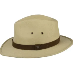 Discount Chapeau Fedora en Coton Hydrofuge Messer X Adventure crème Femme/Homme Chapeaux Trilby|Chapeaux Fedora