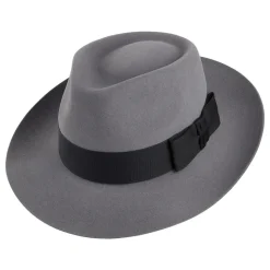 Discount Chapeau Fedora en Fourrure Feutrée Casablanca gris clair Femme/Homme Chapeaux Trilby|Chapeaux Fedora