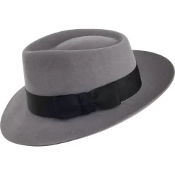 Discount Chapeau Fedora en Fourrure Feutrée Casablanca gris clair Femme/Homme Chapeaux Trilby|Chapeaux Fedora