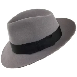 Discount Chapeau Fedora en Fourrure Feutrée Knightsbridge gris clair Femme/Homme Chapeaux Trilby|Chapeaux Fedora