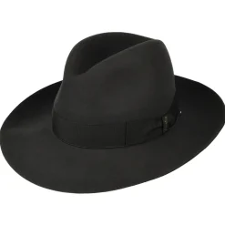 Clearance Chapeau Fedora en Fourrure Feutrée Avalon gris Femme Chapeaux Trilby|Chapeaux Fedora