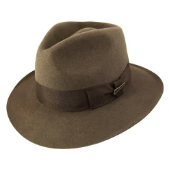 Store Chapeau Fedora en Fourrure Feutrée marron Femme/Homme Chapeaux Trilby|Chapeaux Fedora