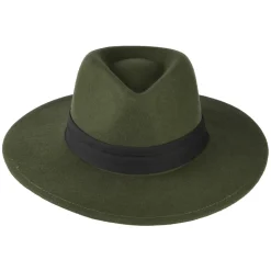 Sale Chapeau Fedora en Laine Feutrée Thaler olive Femme/Homme Chapeaux Trilby|Chapeaux Fedora