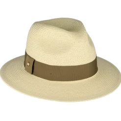 Cheap Chapeau Fedora en Paille Toyo Sienna naturel-marron Femme Chapeaux Trilby|Chapeaux Fedora