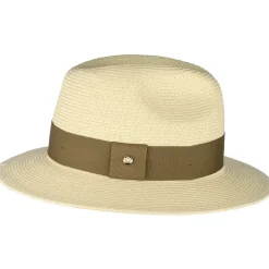 Cheap Chapeau Fedora en Paille Toyo Sienna naturel-marron Femme Chapeaux Trilby|Chapeaux Fedora