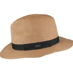 Fashion Chapeau Fedora en Paille Toyo Aveloz marron clair Femme/Homme Chapeaux Trilby|Chapeaux Fedora