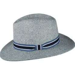 Online Chapeau Fedora en Paille Toyo Antigua bleu Femme/Homme Chapeaux Trilby|Chapeaux Fedora