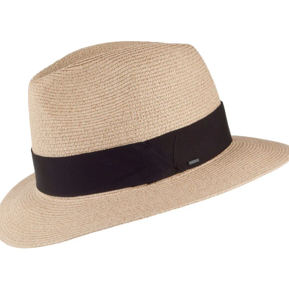 Best Chapeau Fedora en Paille Toyo Mullan sable Femme/Homme Chapeaux Trilby|Chapeaux Fedora