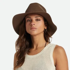 Best Chapeau Fedora en Paille Pliable Wesley marron Femme/Homme Chapeaux Trilby|Chapeaux Fedora