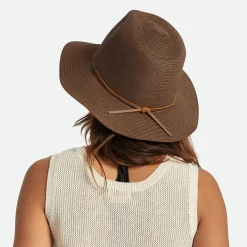 Best Chapeau Fedora en Paille Pliable Wesley marron Femme/Homme Chapeaux Trilby|Chapeaux Fedora