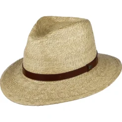 Best Chapeau Fedora en Paille Messer naturel Femme/Homme Chapeaux Trilby|Chapeaux Fedora