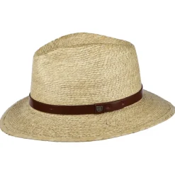 Best Chapeau Fedora en Paille Messer naturel Femme/Homme Chapeaux Trilby|Chapeaux Fedora