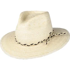 Cheap Chapeau Fedora en Paille Messer Western naturel Femme/Homme Chapeaux Trilby|Chapeaux Fedora