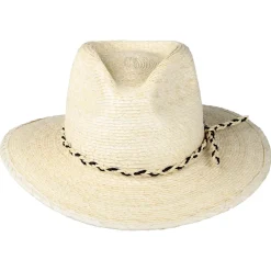 Cheap Chapeau Fedora en Paille Messer Western naturel Femme/Homme Chapeaux Trilby|Chapeaux Fedora