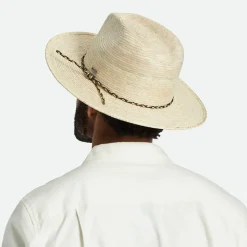 Cheap Chapeau Fedora en Paille Messer Western naturel Femme/Homme Chapeaux Trilby|Chapeaux Fedora