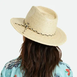 Cheap Chapeau Fedora en Paille Messer Western naturel Femme/Homme Chapeaux Trilby|Chapeaux Fedora