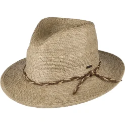 Store Chapeau Fedora en Paille Messer Western sable Femme/Homme Chapeaux Trilby|Chapeaux Fedora