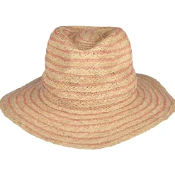 Best Chapeau Fedora en Raphia Déformable naturel-rose Femme Chapeaux Trilby|Chapeaux Fedora