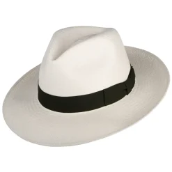 Fashion Chapeau Fedora Panama à Bord Baissé décoloré-olive Femme Chapeaux Trilby|Chapeaux Fedora