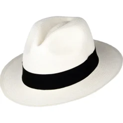 Sale Chapeau Fedora Panama Clasico décoloré JAXON & JAMES Femme Chapeaux Trilby|Chapeaux Fedora
