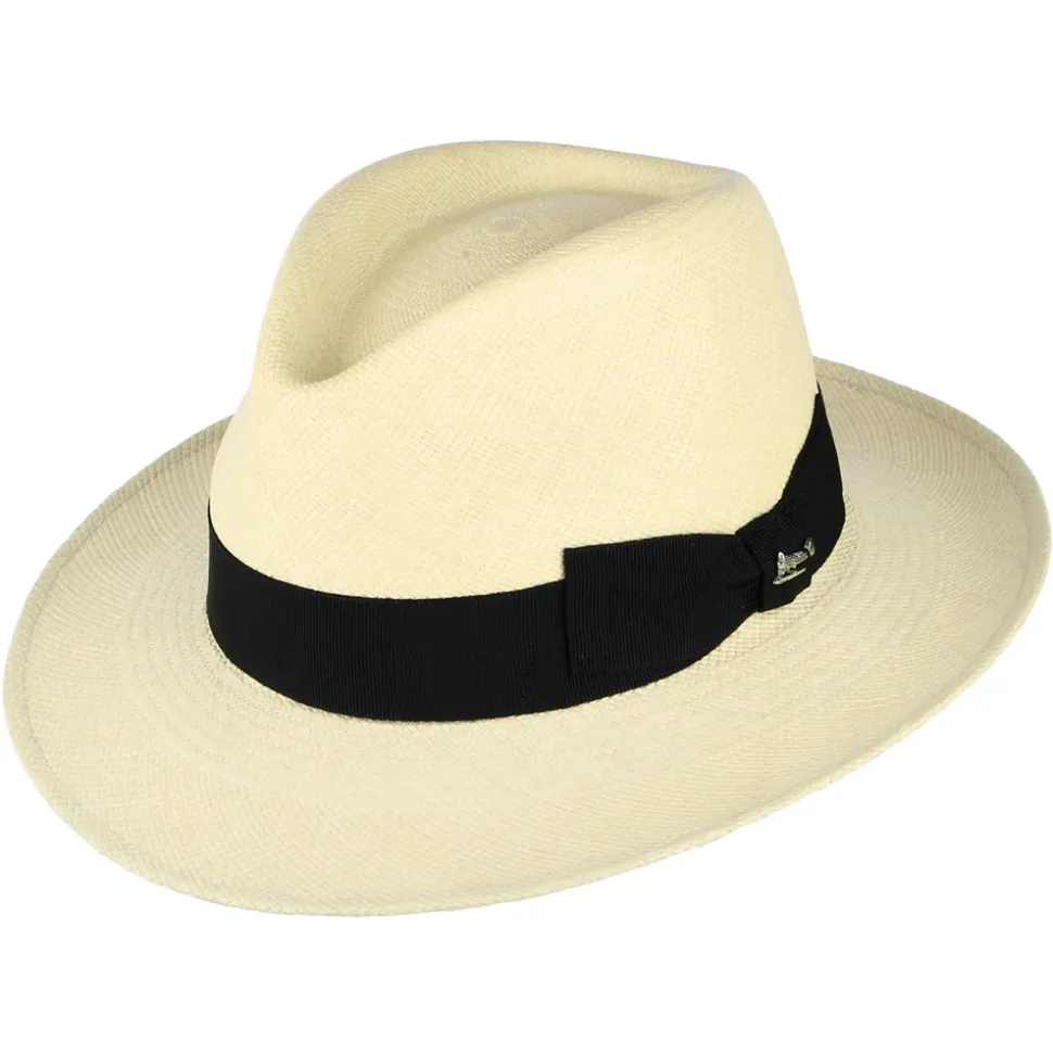 Best Sale Chapeau Fedora Panama Fino naturel Femme Chapeaux Trilby|Chapeaux Fedora