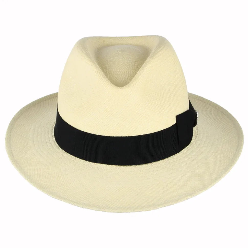 Best Sale Chapeau Fedora Panama Fino naturel Femme Chapeaux Trilby|Chapeaux Fedora