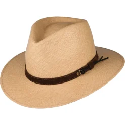 Best Chapeau Fedora Panama Walkabout beige sable Femme/Homme Chapeaux Trilby|Chapeaux Fedora