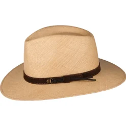Best Chapeau Fedora Panama Walkabout beige sable Femme/Homme Chapeaux Trilby|Chapeaux Fedora