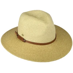 Best Sale Chapeau Fedora Safari en Papier Tressé Sapo naturel-marron Femme Chapeaux Trilby|Chapeaux Fedora