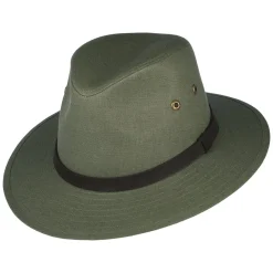 Sale Chapeau Fedora Safari en Lin Irlandais khaki Femme/Homme Chapeaux Trilby|Chapeaux Fedora