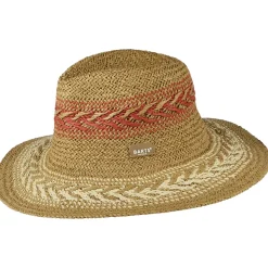 New Chapeau Fedora Été Caledona marron clair-multi Femme Chapeaux Trilby|Chapeaux Fedora