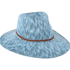 Fashion Chapeau Fedora Été Pliable Rhimes mélange de bleus Femme Chapeaux Trilby|Chapeaux Fedora