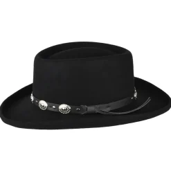Online Chapeau Gambler en Laine Feutrée Crossfire noir JAXON & JAMES Femme/Homme Grandes Tailles|Chapeaux De Cowboy