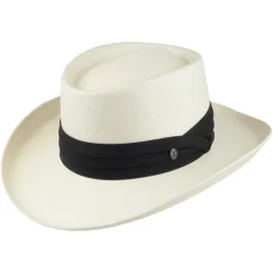 Discount Chapeau Gambler en Paille Toyo Ivory naturel JAXON & JAMES Homme Chapeaux Été|Chapeaux De Paille