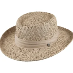 Cheap Chapeau Gambler Pebble Beach naturel JAXON & JAMES Femme/Homme Chapeaux Été|Chapeaux De Paille