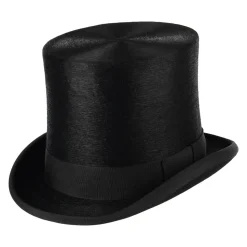 Cheap Chapeau Haut de Forme à Calotte Haute en Fourrure Feutrée noir Homme Hauts De Forme|Chapeaux Homme
