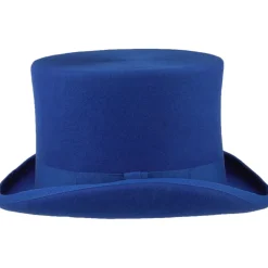 Shop Chapeau Haut de Forme en Laine Feutrée bleu roi Homme Hauts De Forme|Chapeaux Homme