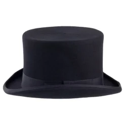 Flash Sale Chapeau Haut de Forme en Laine Feutrée bleu marine Homme Hauts De Forme|Chapeaux Homme