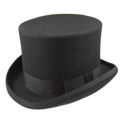 Hot Chapeau Haut de Forme en Laine Feutrée noir Homme Hauts De Forme|Chapeaux Homme