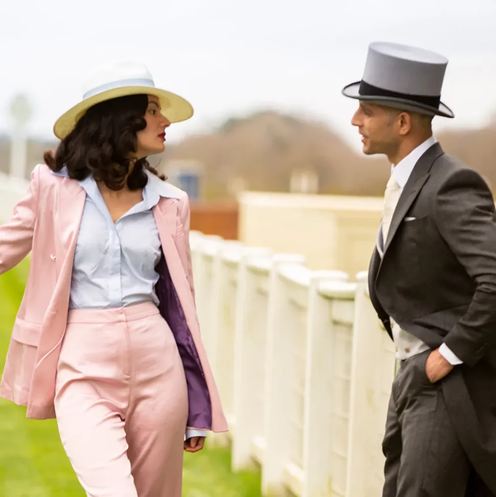 Fashion Chapeau Haut de Forme en Fourrure Feutrée Ascot gris Homme Hauts De Forme|Grandes Tailles