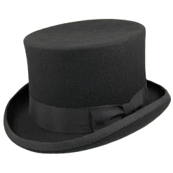Hot Chapeau Haut de Forme Mid Crown noir JAXON & JAMES Homme Hauts De Forme|Chapeaux Homme