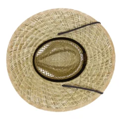Shop Chapeau Lifeguard en Paille de Jonc naturel-bleu marine Homme Chapeaux Été|Chapeaux De Paille