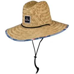 Shop Chapeau Lifeguard en Paille Alpha Square beige sable-bleu clair Femme Chapeaux Été|Chapeaux De Paille