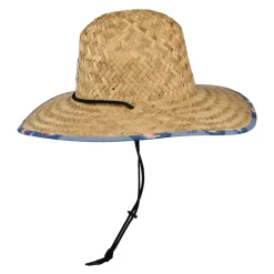 Shop Chapeau Lifeguard en Paille Alpha Square beige sable-bleu clair Femme Chapeaux Été|Chapeaux De Paille
