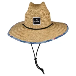 Shop Chapeau Lifeguard en Paille Alpha Square beige sable-bleu clair Femme Chapeaux Été|Chapeaux De Paille