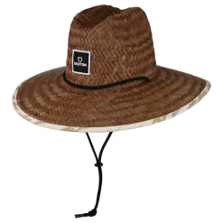Cheap Chapeau Lifeguard en Paille Alpha Square toffee-blanc cassé Femme Chapeaux Été|Chapeaux De Paille