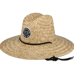 Flash Sale Chapeau Lifeguard en Paille Crest beige sable Femme Chapeaux Été|Chapeaux De Paille