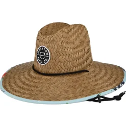 Cheap Chapeau Lifeguard en Paille Crest cuivre Femme Chapeaux Été|Chapeaux De Paille