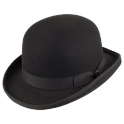 Best Chapeau Melon Anglais en Laine Feutrée noir JAXON & JAMES Homme Grandes Tailles|Chapeaux Hiver