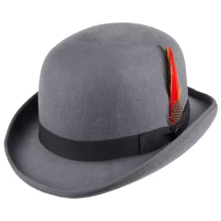 Cheap Chapeau Melon Anglais en Laine Feutrée gris JAXON & JAMES Homme Grandes Tailles|Chapeaux Hiver